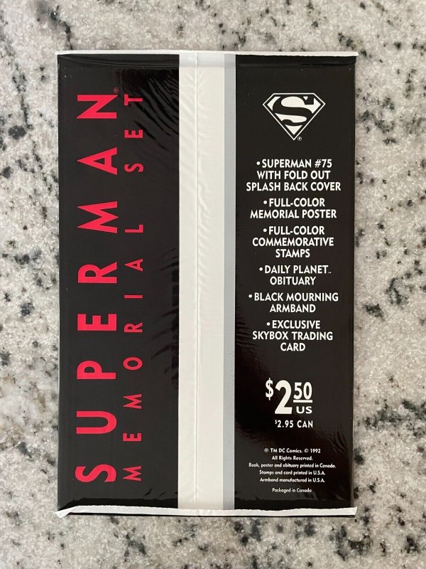Superman # 75 NM Sealed DC Comic Book Death Of Superman Polybag Batman Atom CM20