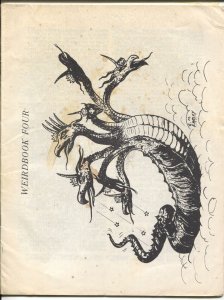 Weirdbook #4 1971-sci-fi & horror fanzine-horror stories-VG