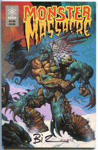 MONSTER MASSACRE #1, NM, Signed by Simon Bisley, 1993, Atomeka, more SB in store