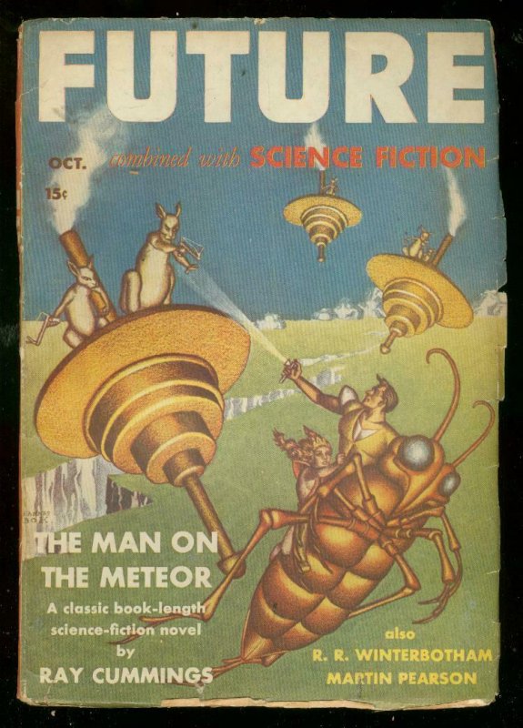 FUTURE 10/1941-WILD SCI-FI PULP-RAY CUMMINGS-HANNES BOK G/VG