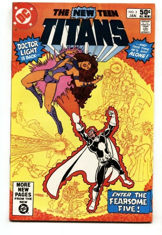 NEW TEEN TITANS #3- comic book 1st SHIMMER DC