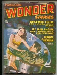 Thrilling Wonder Stories-2/1952-Good Girl Art cover-James Blish-Jack vance-Vi...