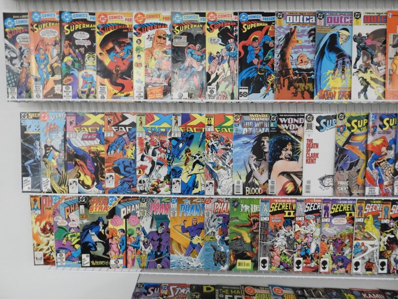 Huge Lot of 170+ Comics W/ X-Men, Secret Wars, Superman Avg. FN/VF Condition!