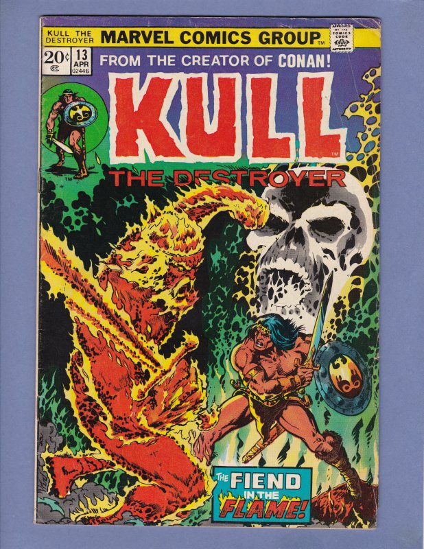 Kull The Destroyer #13 VG Marvel 1974