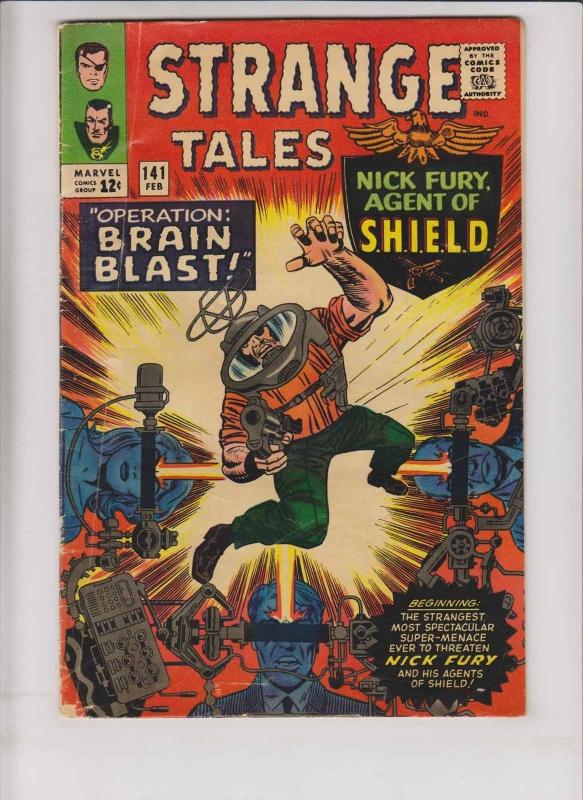 Strange Tales #141 VG- nick fury 1ST MENTALLO & 1ST FIXER stan lee - jack kirby 