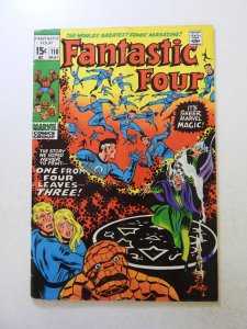 Fantastic Four #110 (1971) VG condition subscription crease