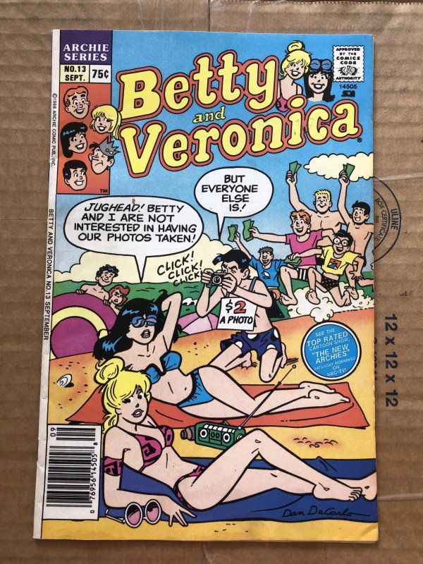 Betty and Veronica #13 Newsstand Edition (1988)