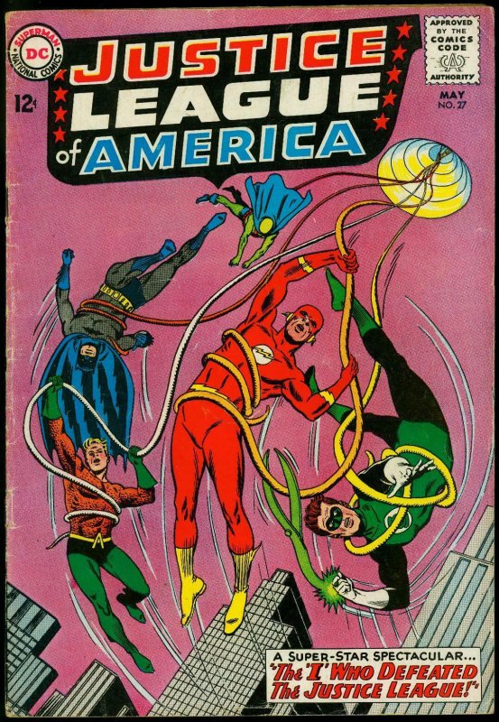 Justice League of America #27 1964- DC Silver Age- Green Lantern VG