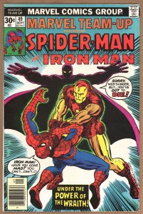 Marvel Team-Up #49 (1976) - SPIDER-MAN AND IRON MAN - WRAITH - ROMITA COVER
