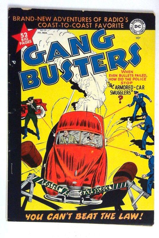 Gang Busters #20 Police Smugglers 1948 DC VG