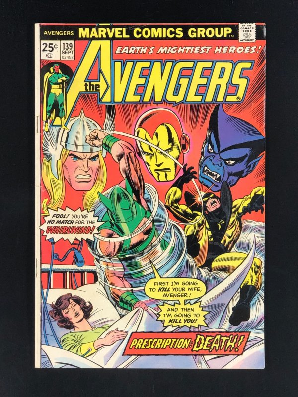 The Avengers #139 (1975) FN The Whirlwinds Identity Is Revealed!