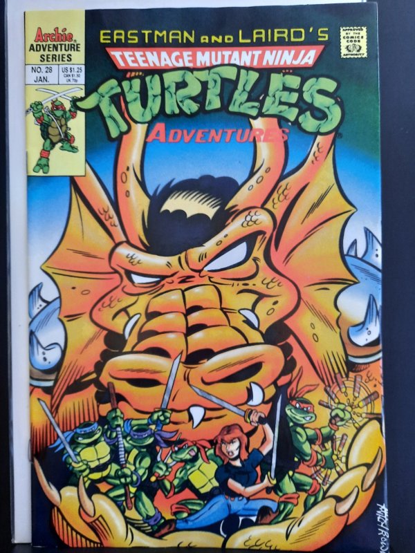 Teenage Mutant Ninja Turtles Adventures #28 (1992)VF-