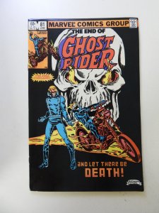 Ghost Rider #81 (1983) final issue VF- condition