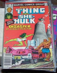 Marvel Two-In-One #88 (Jun 1982, Marvel) the thing and she hulk kiss ?