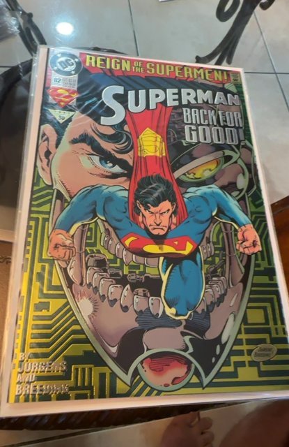Superman #82 Chromium Cover (1993) Superman 