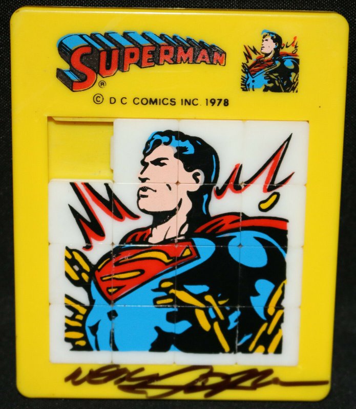 Superman Puzzle Toy - DC Comics - 1978 Signed by Neal Adams