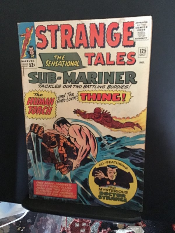 Strange Tales #125 (1964) Thing/Torch vs. Namor! Dr. Strange mid grade key VG/FN