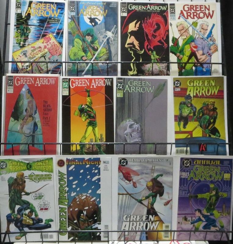 GREEN ARROW COLLECTION! (1988, DC) 24 BOOKS! Mike Grell, Chuck Dixon,Queen/Hawke