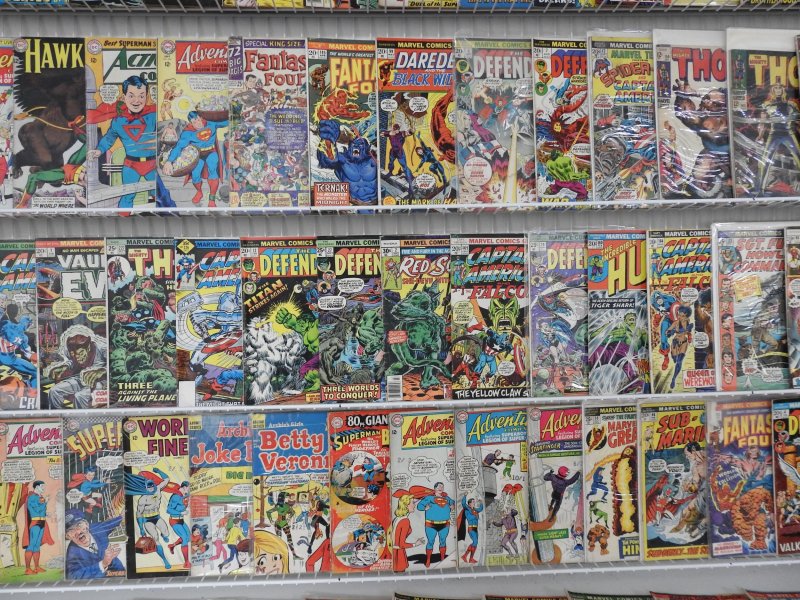 Huge Lot 150+ Silver/Bronze Comics W/ Thor, Daredevil, Iron Man, +More! See desc
