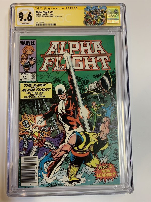 Alpha Flight (1984) # 17 (CGC 9.6 WP SS) Canadian CPV | Wolverine Remark Austin