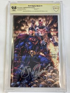 Dark Nights: Metal #3 - CBCS 9.8 - DC 2017 - David Finch/Capullo/Snyder autos!