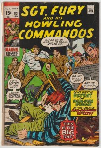 Sgt. Fury And His Howling Commandos #83 (Jan 1971, Marvel), G condition (2.0)