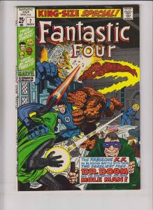 Fantastic Four Annual #7 VF- stan lee - jack kirby - doctor doom - mole man 1969