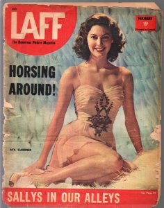 Laff 2/1948-Ava Gardner-showgirls-cheesecake-exploitation-cover girls-P/FR