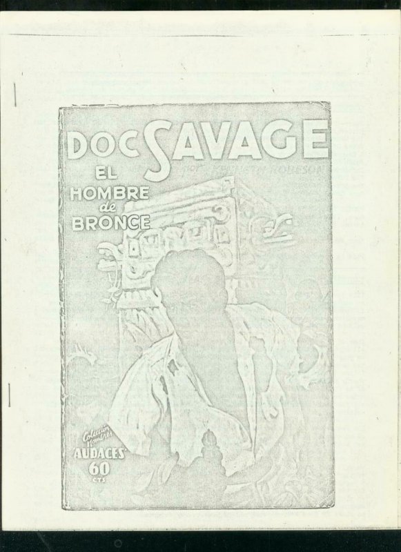 BRONZE SHADOWS #15 1968-PULP FANZINE-DOC SAVAGE-F COOK VG