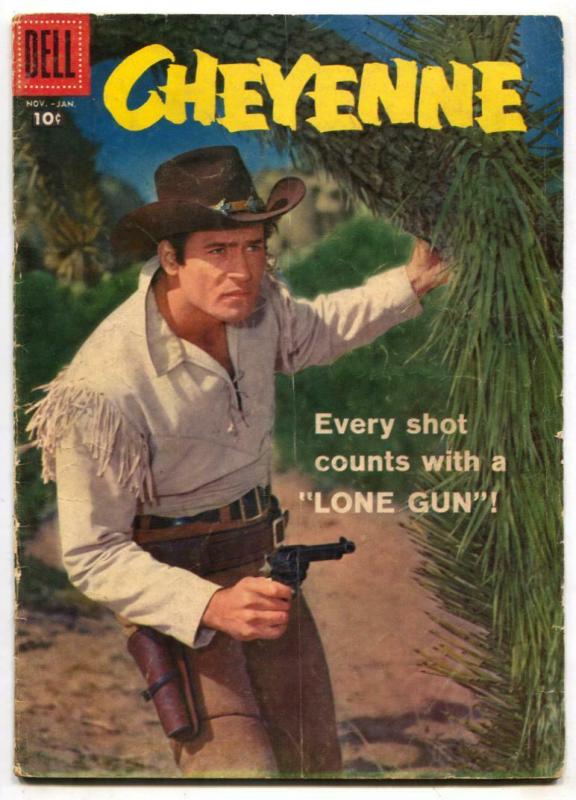 Cheyenne #5 1958- Dell Western- Clint Walker VG-