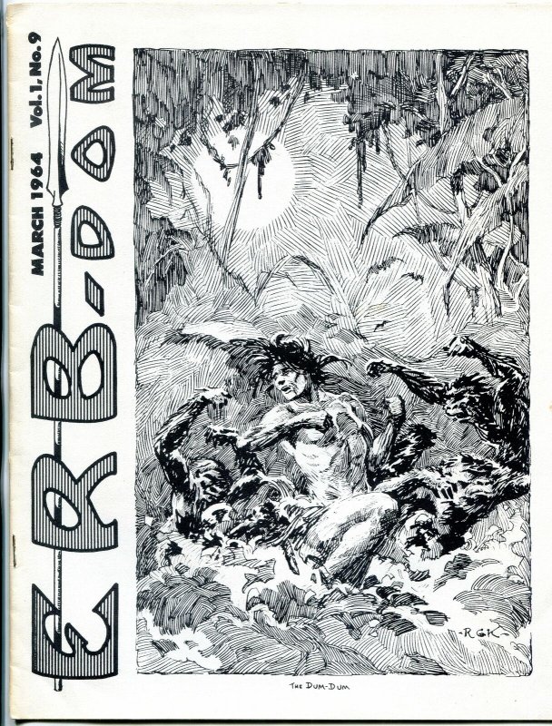 ERB-Dom fanzine #9 1964- Edgar Rice Burroughs- Tarzan f/vf