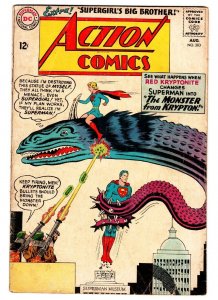 ACTION  #303 comic book DC SUPERMAN 1963 Red Kryptonite-Cool VG