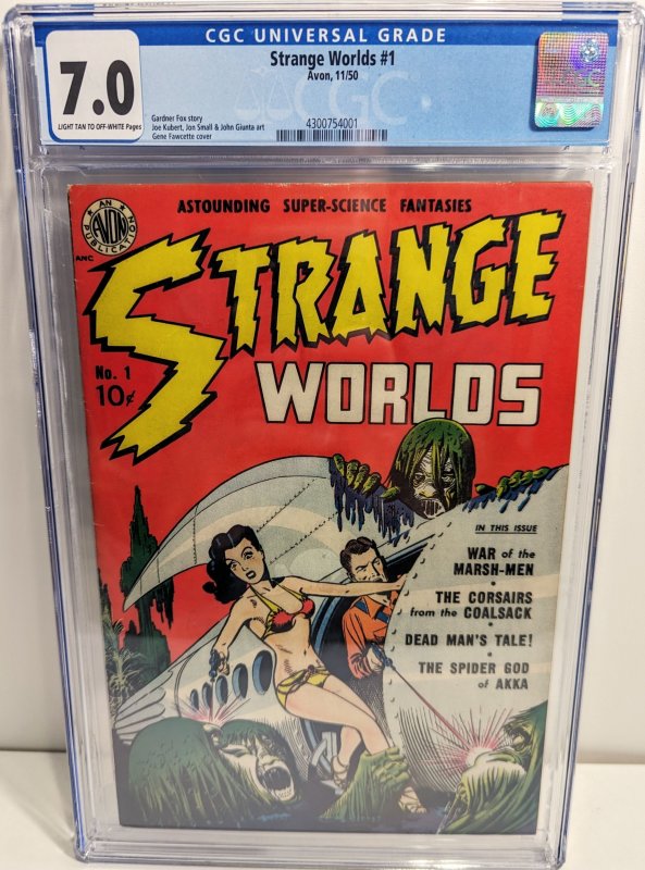 Strange Worlds #1 (1950) Just Graded - CGC 7.0