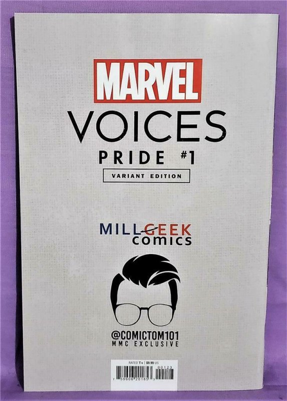 ComicTom101 Marvel Voices PRIDE #1 Edge Exclusive Variant Cover (Marvel, 2021)!