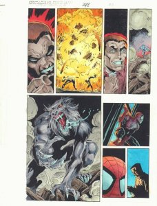 Spectacular Spider-Man #248 p.20 Color Guide Art - Man-Wolf by John Kalisz
