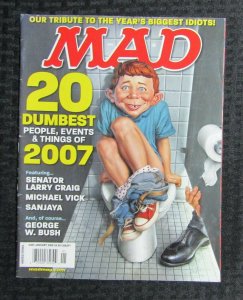 2008 MAD Magazine #485 VG+ 4.5 Dumbest People & Things / Fisherman Collection