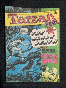 1977 Oct 1 TARZAN WEEKLY UK Comic Magazine FVF 7.0 The Black Death / Korak