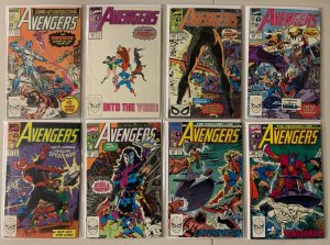 Avengers lot from:#313-399 + 4 ANN49 pieces 8.0 VF (1990-96)