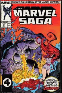 The Marvel Saga The Official History of the Marvel Universe #23 (1987) Fantas...