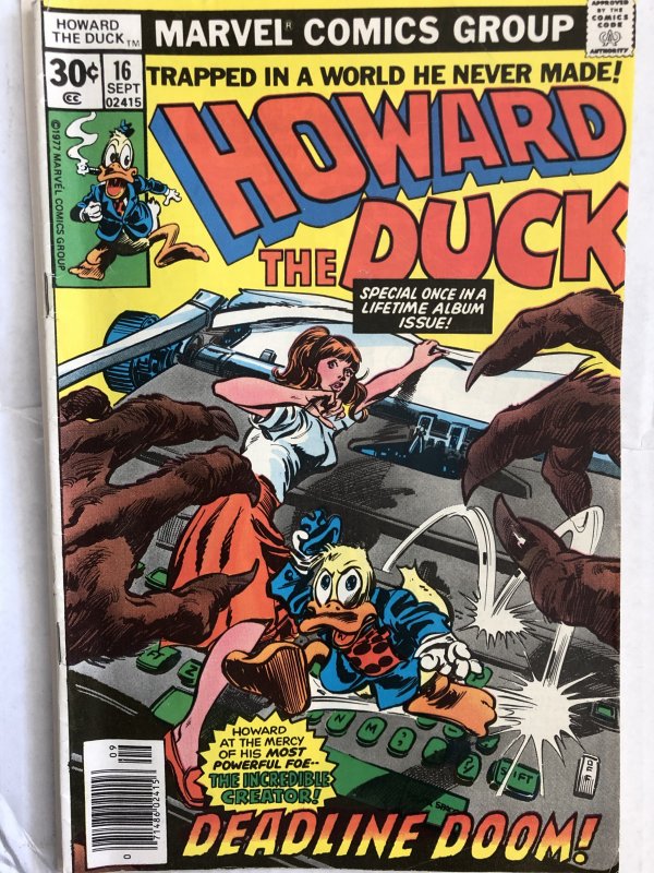 Howard the Duck #16, VG, more Dr. Bong! TDF 9!