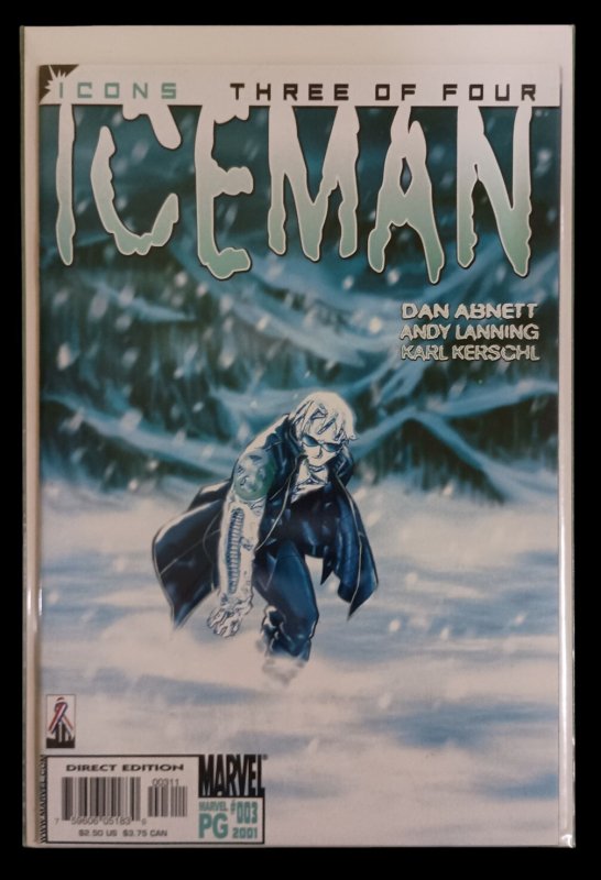 X-MEN Iceman #1-4 Complete Set 2001 Marvel Comics Icons Series 1 2 3 4 Lot VF