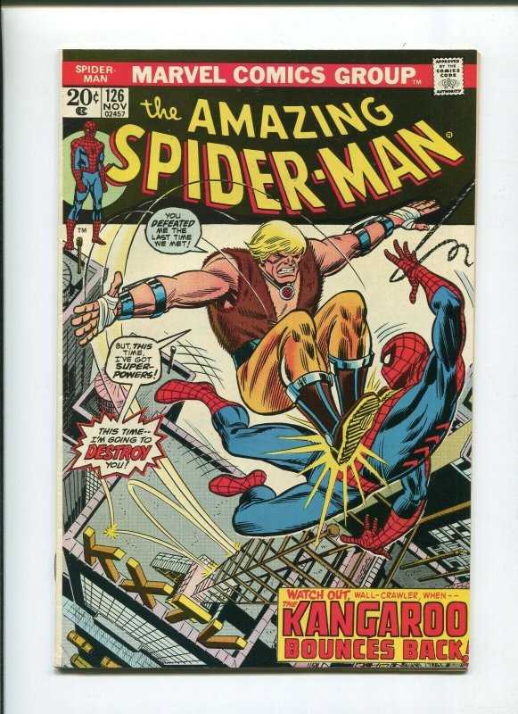 AMAZING SPIDERMAN #126 (9.2) KANGAROO COVER 1973