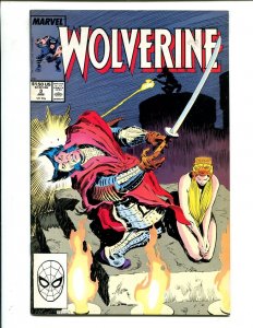 Wolverine #3 - Chris Claremont Story, The Black Blade, X-Men! (8.0) 1989