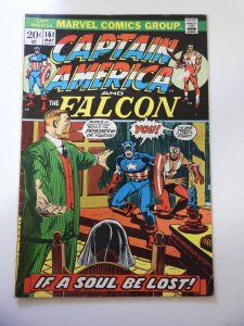 Captain America #161 (1973) VG Condition Centerfold detached at bottom staple