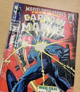 Marvel Super Heroes #13 VG 4.0 Marvel 1968 1st Carol Danvers/Ms Marvel