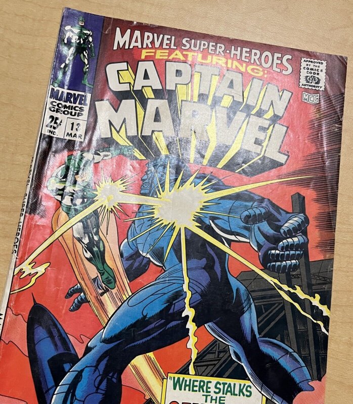 Marvel Super Heroes #13 VG 4.0 Marvel 1968 1st Carol Danvers/Ms Marvel