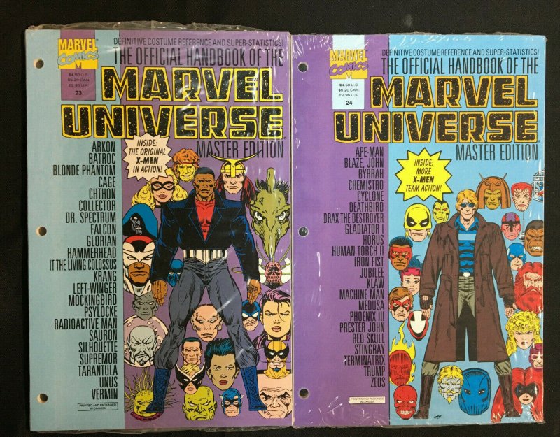 MARVEL UNIVERSE MASTER EDITION 23 COMICS LOT NM SEALED 