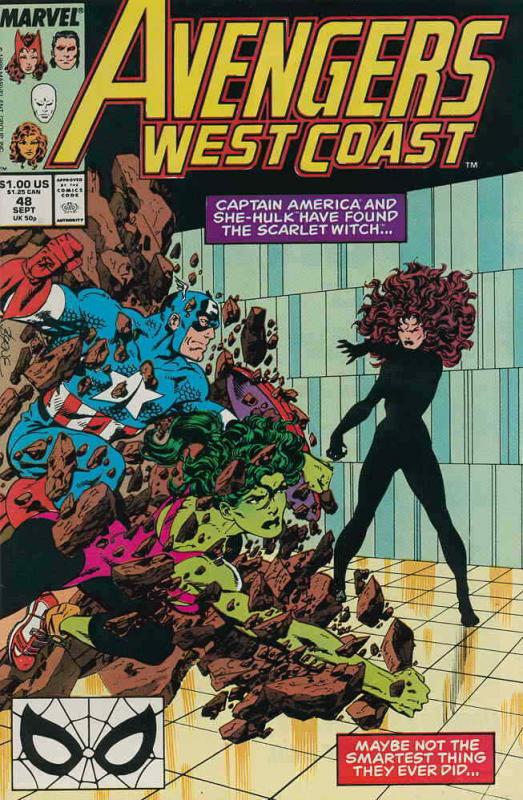 Avengers West Coast #48 FN; Marvel | save on shipping - details inside