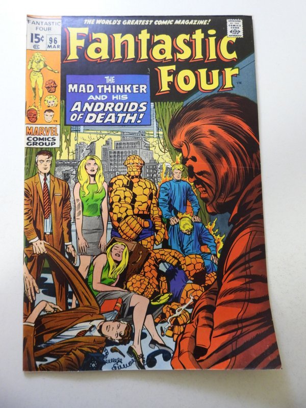 Fantastic Four #96 (1970) VG/FN Condition 1/4 spine split