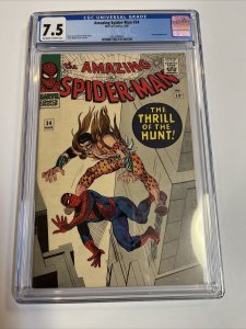 Amazing Spider-Man (1966) # 34 (CGC 7.5 OWTWP) Kraven App |